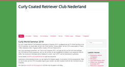 Desktop Screenshot of curlycoatedretriever.net